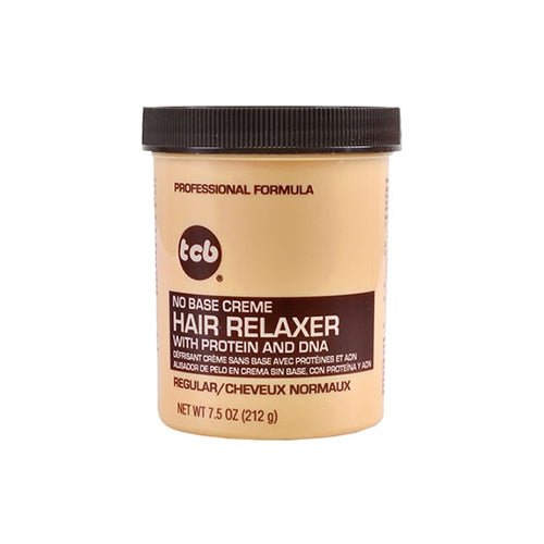 TCB No Base Crème Hair Relaxer | 2 Variants - Regular & Super Strength (7.5 oz) | Smooth & Nourishing Formula - Beauty Exchange Beauty Supply