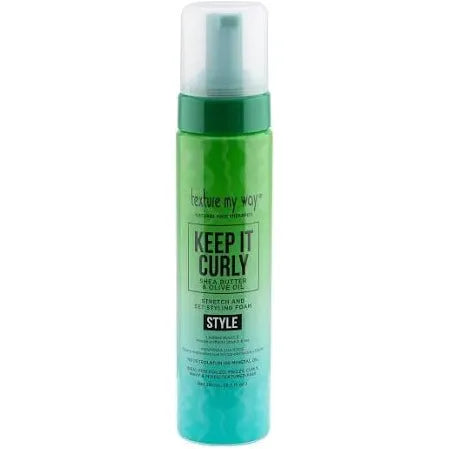Texture My Way Keep It Curly Stretch & Set Styling Foam – Curl Definition & Soft Hold (8.5oz) - Beauty Exchange Beauty Supply