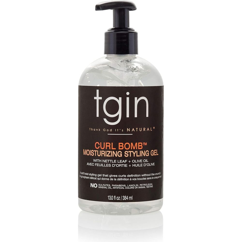 TGIN Curl Bomb Moisturizing Styling Gel – 13 oz | Defines Curls, Reduces Frizz, Lightweight Hold - Beauty Exchange Beauty Supply