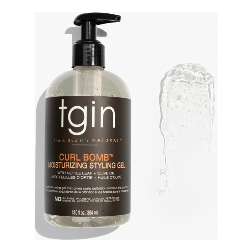 TGIN Curl Bomb Moisturizing Styling Gel – 13 oz | Defines Curls, Reduces Frizz, Lightweight Hold - Beauty Exchange Beauty Supply