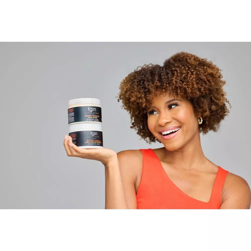 tgin Honey Miracle Hair Mask – 12 oz | Deep Conditioner with Raw Honey & Olive Oil for Dry, Damaged Hair - Beauty Exchange Beauty Supply