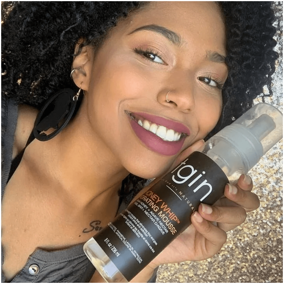 tgin Honey Whip Hydrating Mousse for Natural, Dry, Curly, and Damaged Hair - 8 Oz - Beauty Exchange Beauty Supply