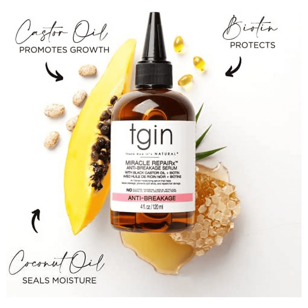 tgin Miracle RepaiRx Anti - Breakage Serum – 4 oz | Strengthening & Moisturizing Hair Serum - Beauty Exchange Beauty Supply