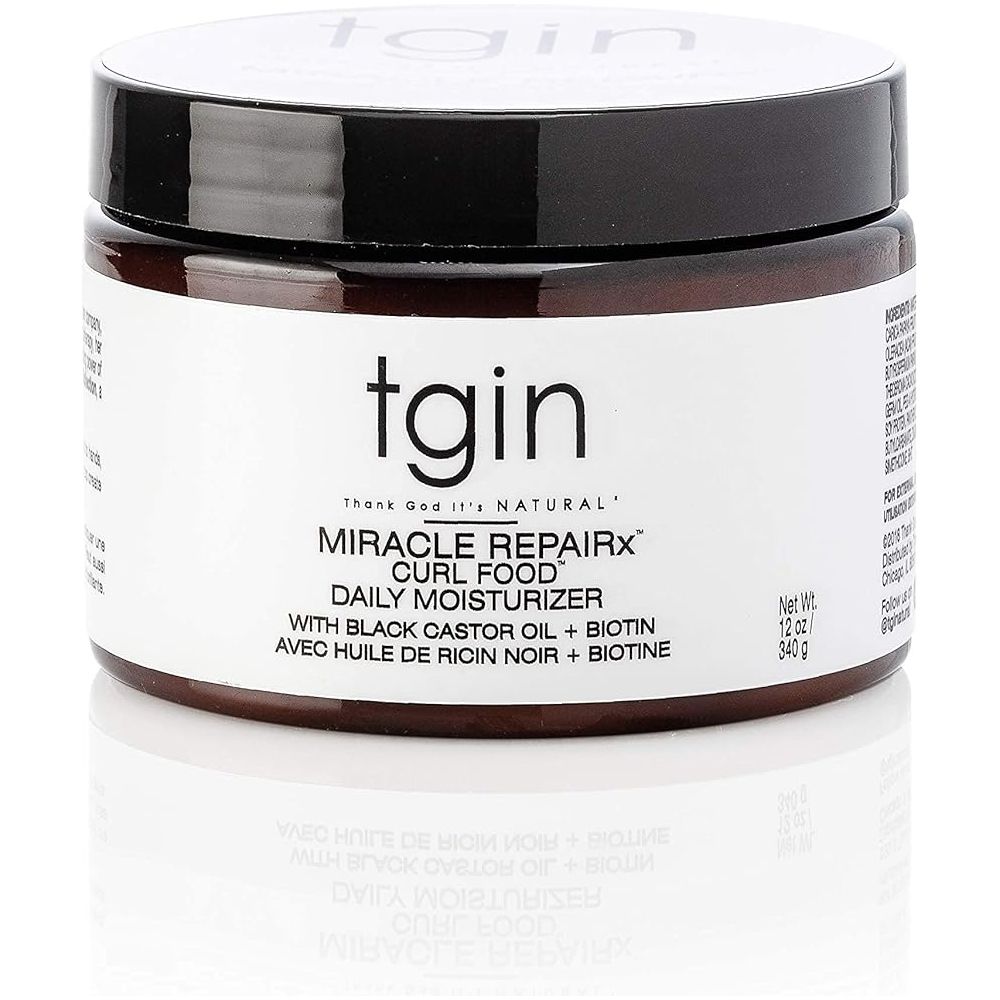 tgin Miracle RepaiRx Curl Food Daily Moisturizer for Curly, Coily and Wavy Hair, Moisturizing Curl Cream for Dry, Damaged Hair, 12 oz - Beauty Exchange Beauty Supply