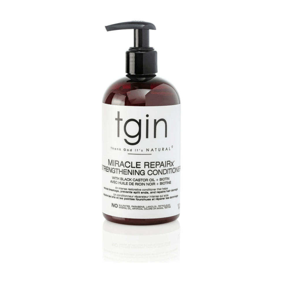 TGIN Miracle RepaiRx Strengthening Conditioner – 13 oz | Black Castor Oil & Biotin for Curly, Coily, and Wavy Hair - Beauty Exchange Beauty Supply