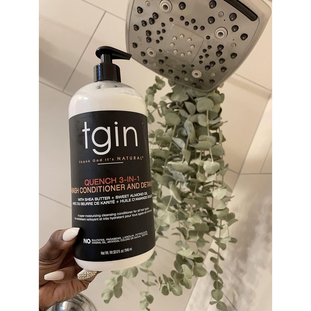 TGIN Quench 3 - in - 1 Co - Wash Conditioner and Detangler – 13 oz | Moisturizing Cleanser, Conditioner & Detangler for Curly, Coily & Wavy Hair - Beauty Exchange Beauty Supply