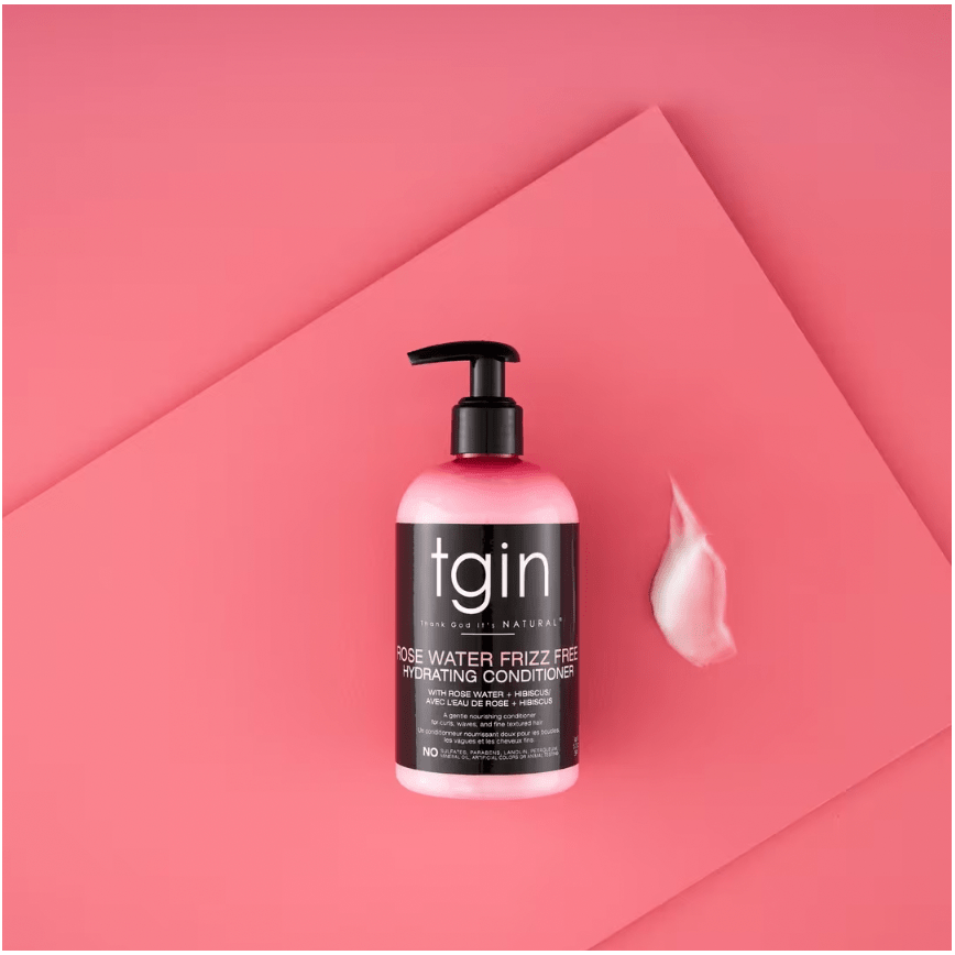 TGIN Rose Water Frizz - Free Hydrating Conditioner – 13 oz | Lightweight Moisture & Shine for Curly, Coily, and Wavy Hair - Beauty Exchange Beauty Supply