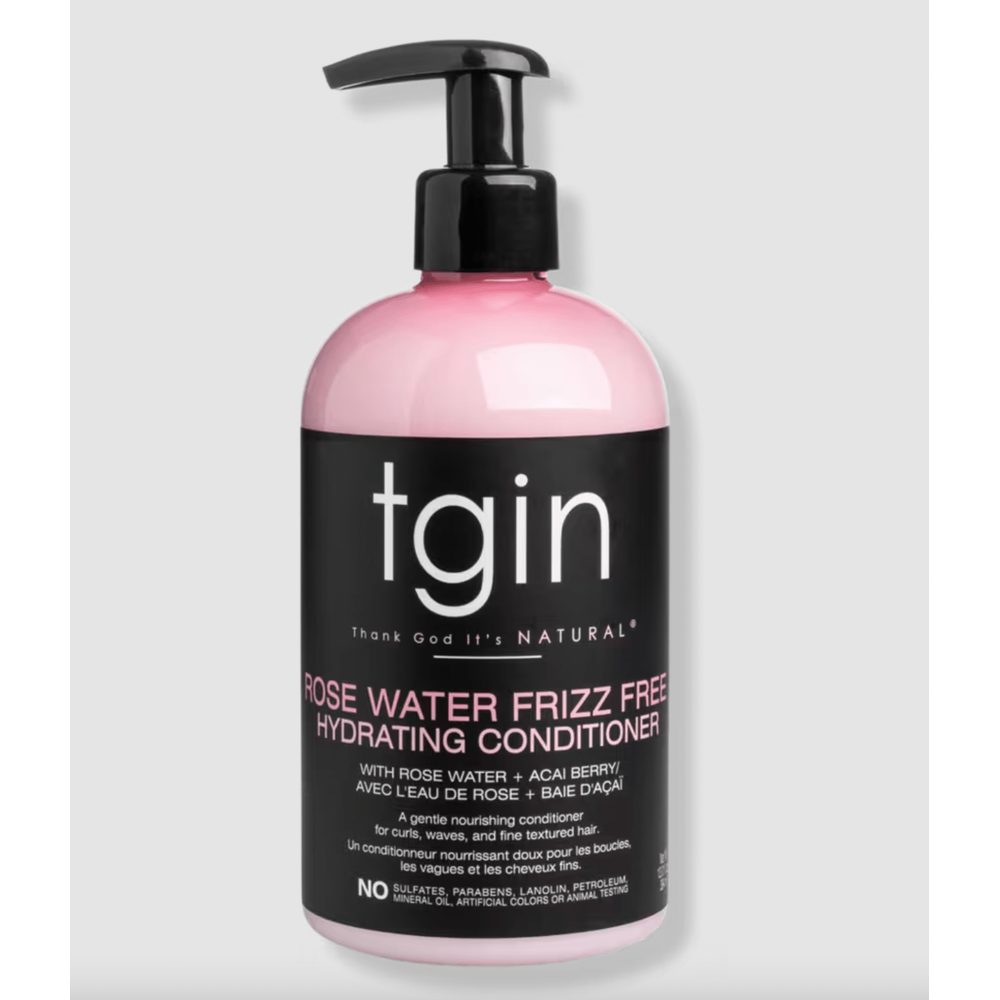 TGIN Rose Water Frizz - Free Hydrating Conditioner – 13 oz | Lightweight Moisture & Shine for Curly, Coily, and Wavy Hair - Beauty Exchange Beauty Supply