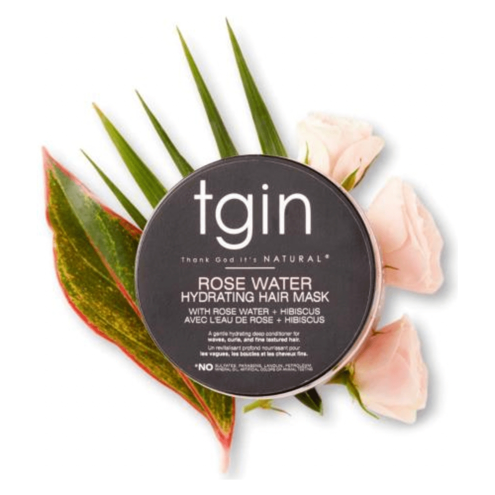 TGIN Rose Water Hydrating Hair Mask – 12 oz | Deep Moisture & Softness for Dry, Damaged Hair - Beauty Exchange Beauty Supply