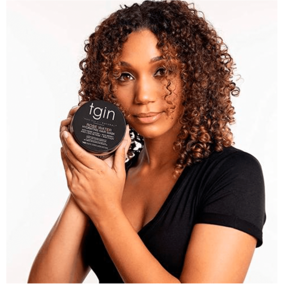 TGIN Rose Water Hydrating Hair Mask – 12 oz | Deep Moisture & Softness for Dry, Damaged Hair - Beauty Exchange Beauty Supply