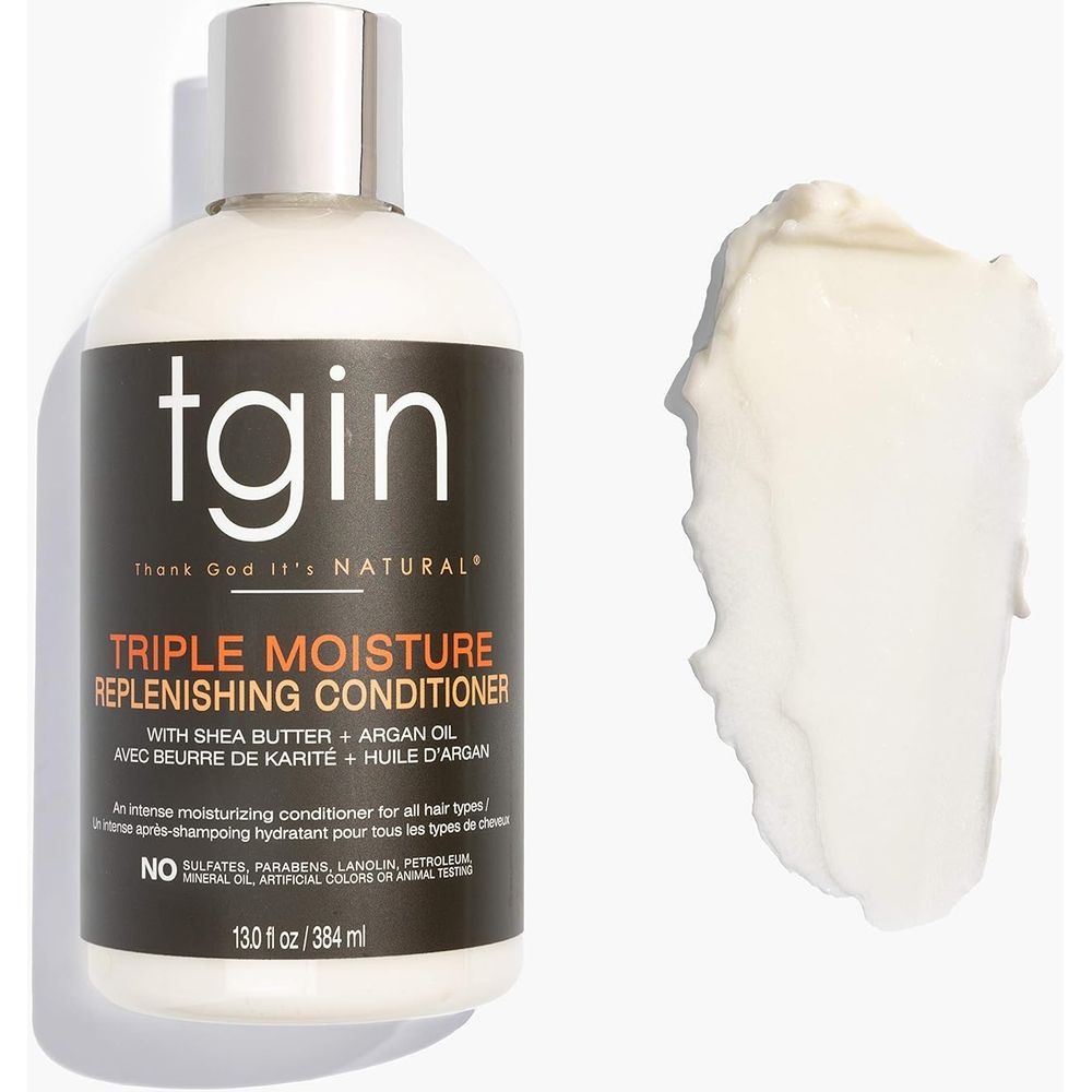 TGIN Triple Moisture Replenishing Conditioner – 13 oz | Shea Butter & Sweet Almond Oil for Dry, Curly, and Coily Hair - Beauty Exchange Beauty Supply