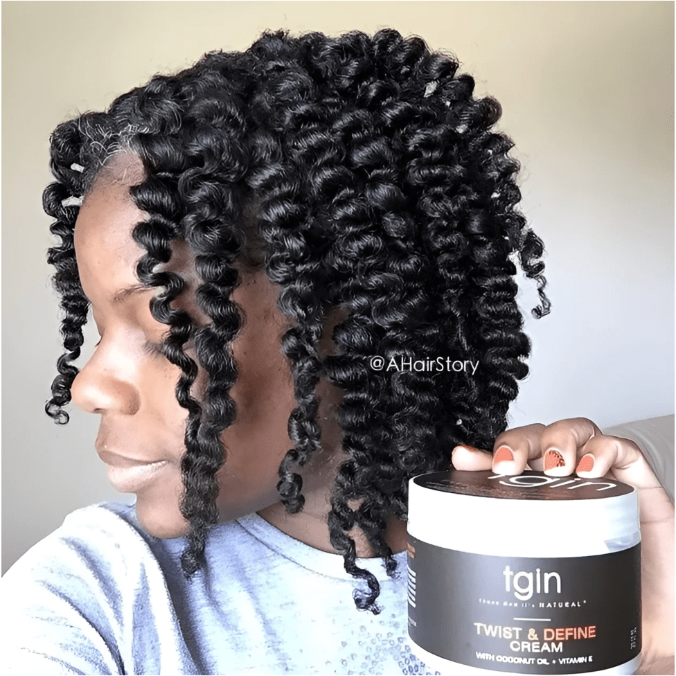 Thank God It's Natural tgin Twist and Define Cream, Hair Styling Cream - 12 Oz, Curly Hair - Paraben Free - Beauty Exchange Beauty Supply