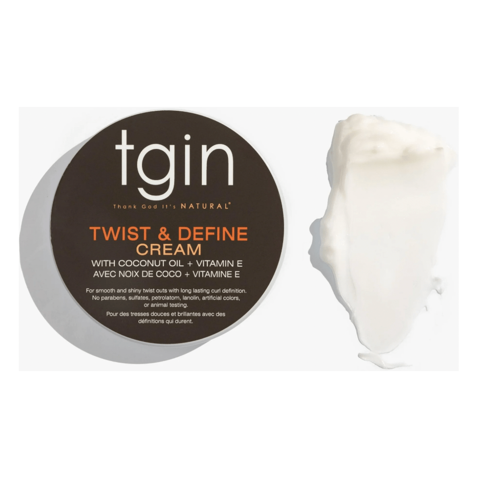 Thank God It's Natural tgin Twist and Define Cream, Hair Styling Cream - 12 Oz, Curly Hair - Paraben Free - Beauty Exchange Beauty Supply