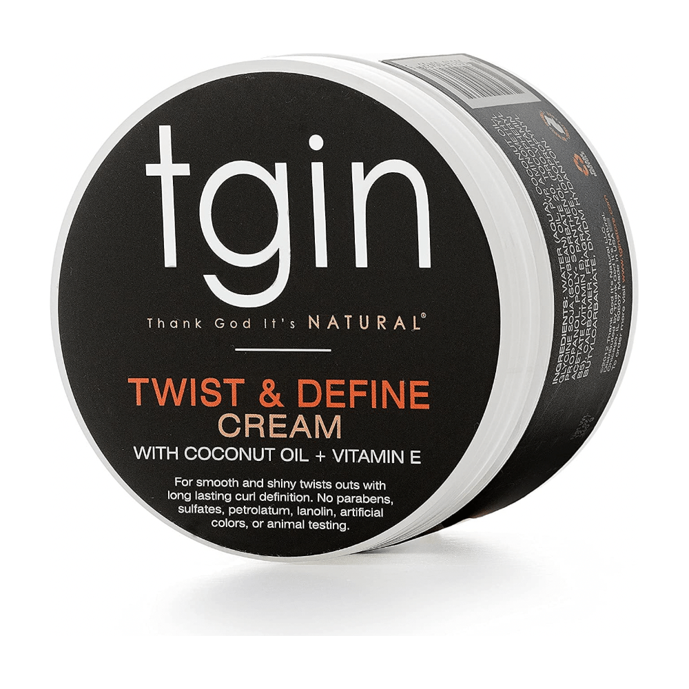 Thank God It's Natural tgin Twist and Define Cream, Hair Styling Cream - 12 Oz, Curly Hair - Paraben Free - Beauty Exchange Beauty Supply