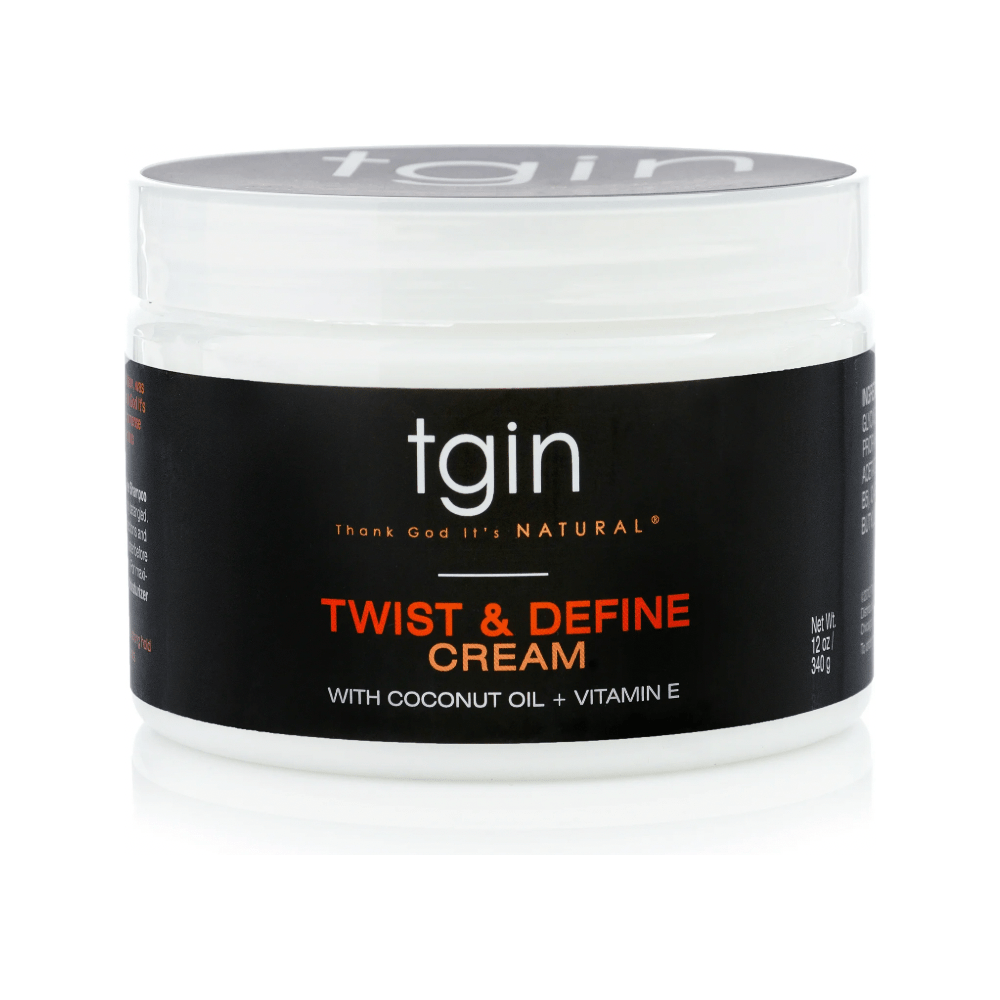 Thank God It's Natural tgin Twist and Define Cream, Hair Styling Cream - 12 Oz, Curly Hair - Paraben Free - Beauty Exchange Beauty Supply