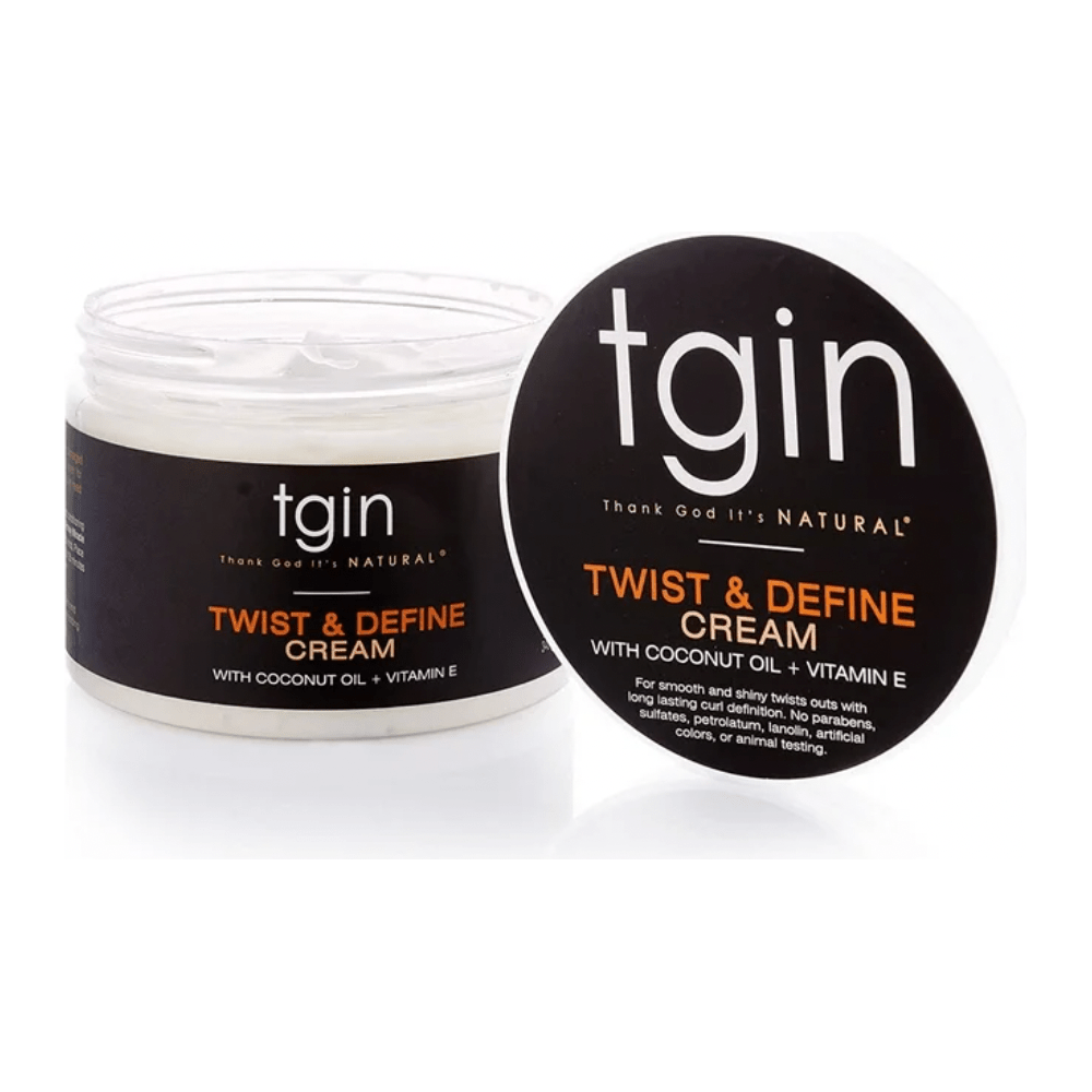 Thank God It's Natural tgin Twist and Define Cream, Hair Styling Cream - 12 Oz, Curly Hair - Paraben Free - Beauty Exchange Beauty Supply