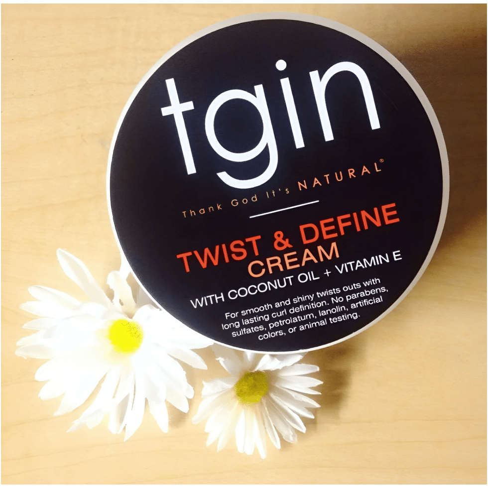 Thank God It's Natural tgin Twist and Define Cream, Hair Styling Cream - 12 Oz, Curly Hair - Paraben Free - Beauty Exchange Beauty Supply