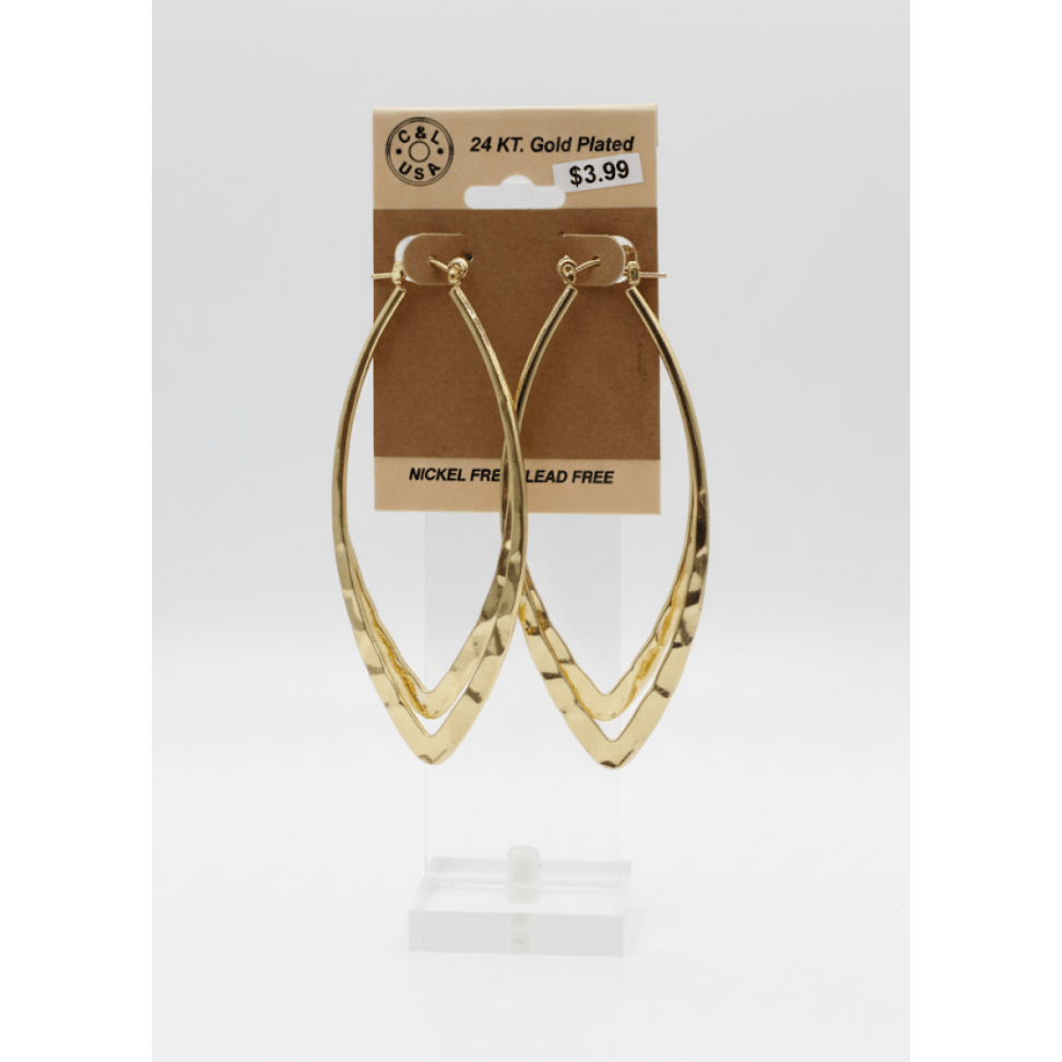 The C&L Fashion Jewelry Pincatch Earrings - Gold - Beauty Exchange Beauty Supply