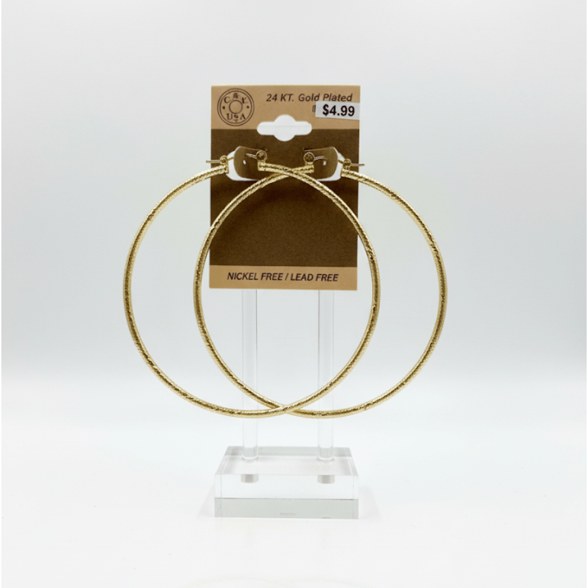 The C&L Fashion Jewelry Pincatch Earrings - Gold - Beauty Exchange Beauty Supply