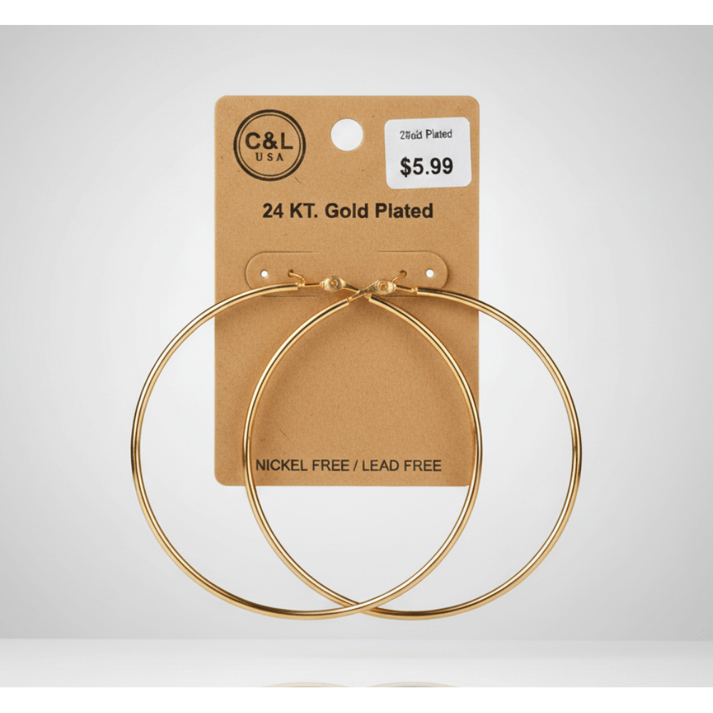 The C&L Fashion Jewelry Pincatch Earrings - Gold - Beauty Exchange Beauty Supply