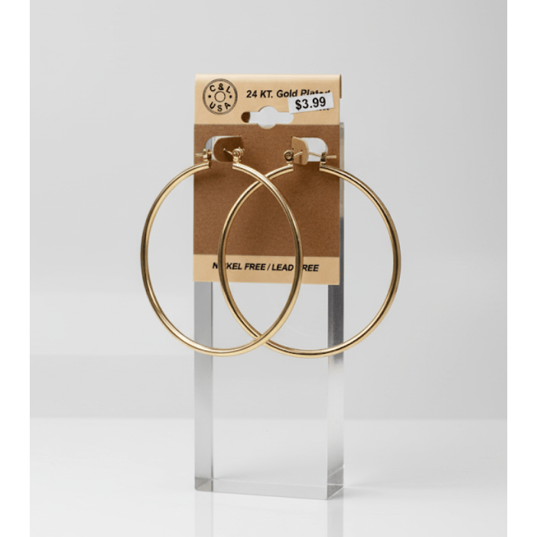 The C&L Fashion Jewelry Pincatch Earrings - Gold - Beauty Exchange Beauty Supply