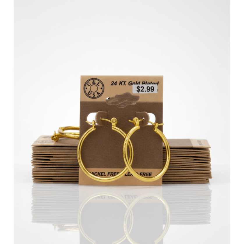 The C&L Fashion Jewelry Pincatch Earrings - Gold - Beauty Exchange Beauty Supply