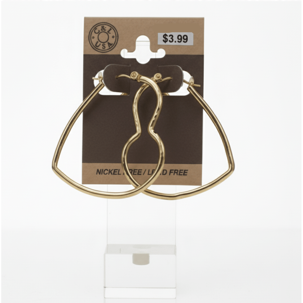 The C&L Fashion Jewelry Pincatch Earrings - Gold - Beauty Exchange Beauty Supply