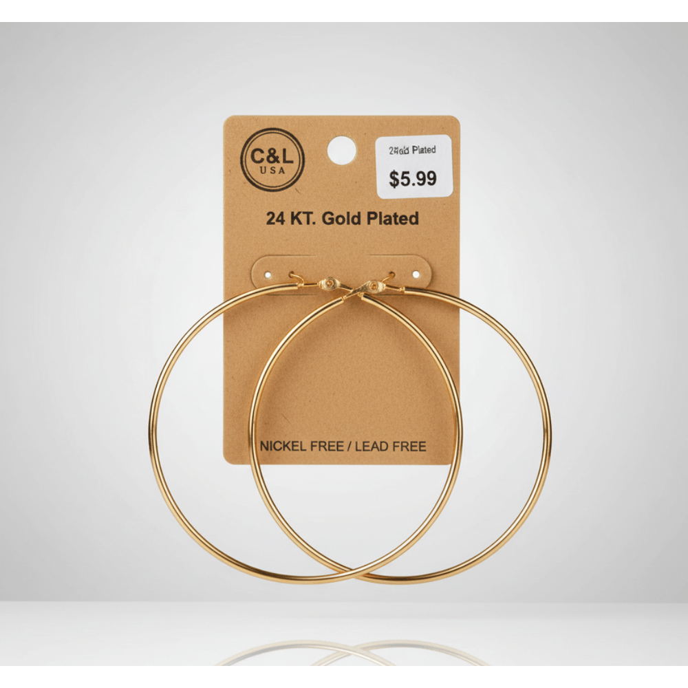 The C&L Fashion Jewelry Pincatch Earrings - Gold - Beauty Exchange Beauty Supply