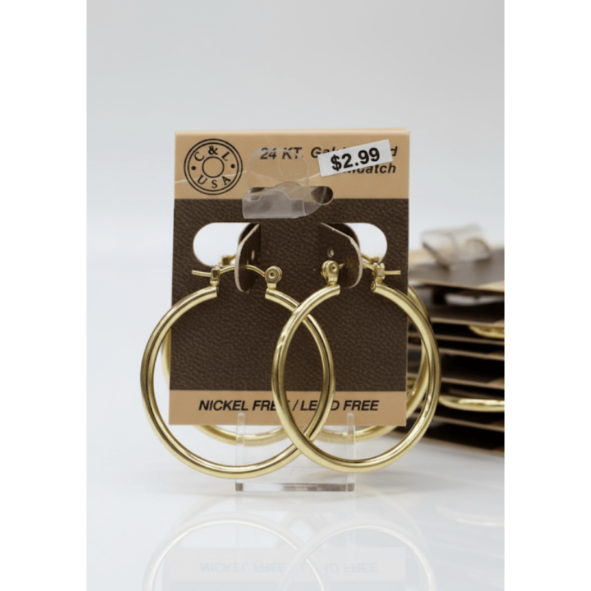 The C&L Fashion Jewelry Pincatch Earrings - Gold - Beauty Exchange Beauty Supply