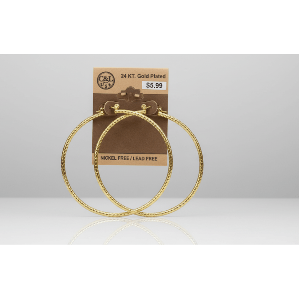 The C&L Fashion Jewelry Pincatch Earrings - Gold - Beauty Exchange Beauty Supply