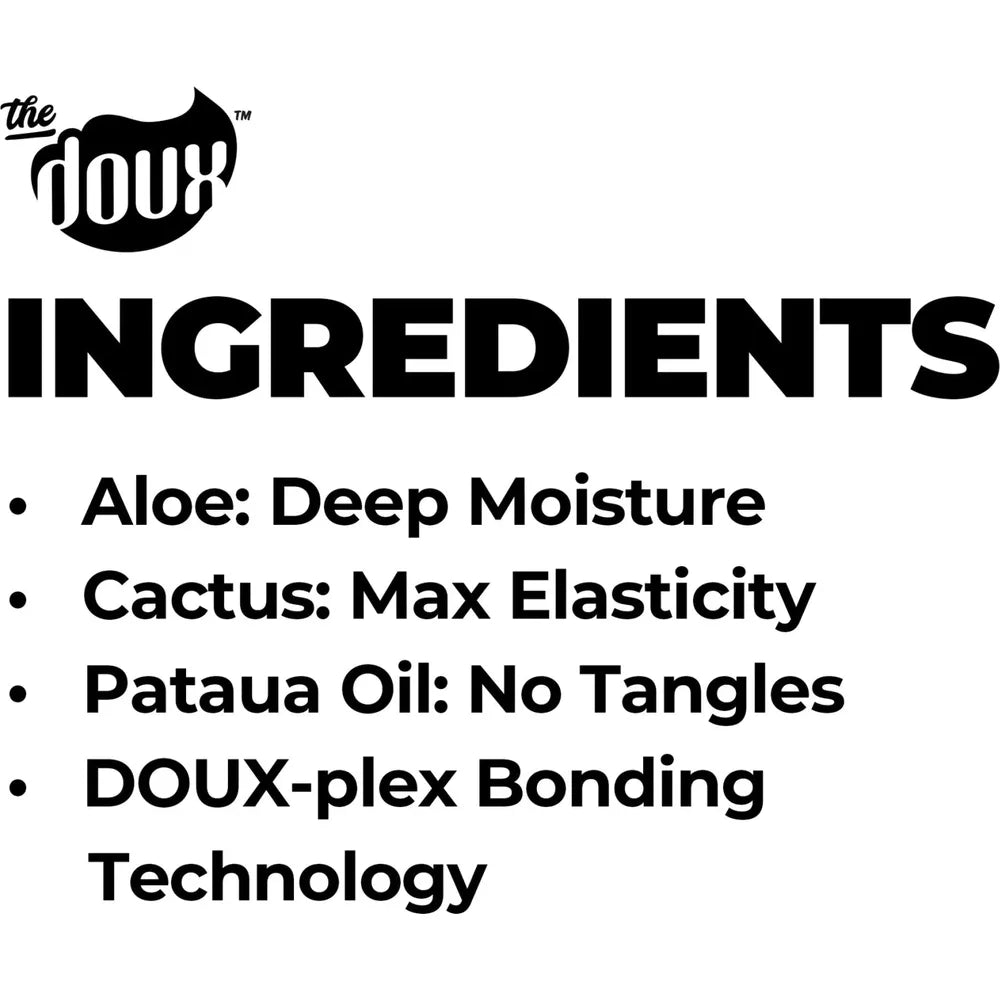 The Doux - (2 Variants) Press Rewind Curl Retention Shampoo + Fast Forward Heat Prep Conditioner โ 8 oz | Protect. Prep. Style With Confidence. - Beauty Exchange Beauty Supply