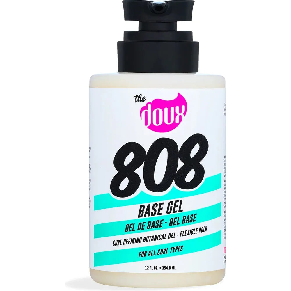 The Doux 808 Base Botanical Curl Activating Hair Gel – 12 fl oz Define • Activate • Moisturize with No Flakes or Crunch - Beauty Exchange Beauty Supply
