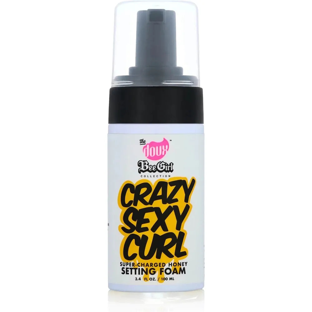 The Doux Bee Girl Super - Charged Honey Setting Foam | Lightweight Foam for Moisture, Hold & Definition – All Hair Types – 3.4 oz - Beauty Exchange Beauty Supply
