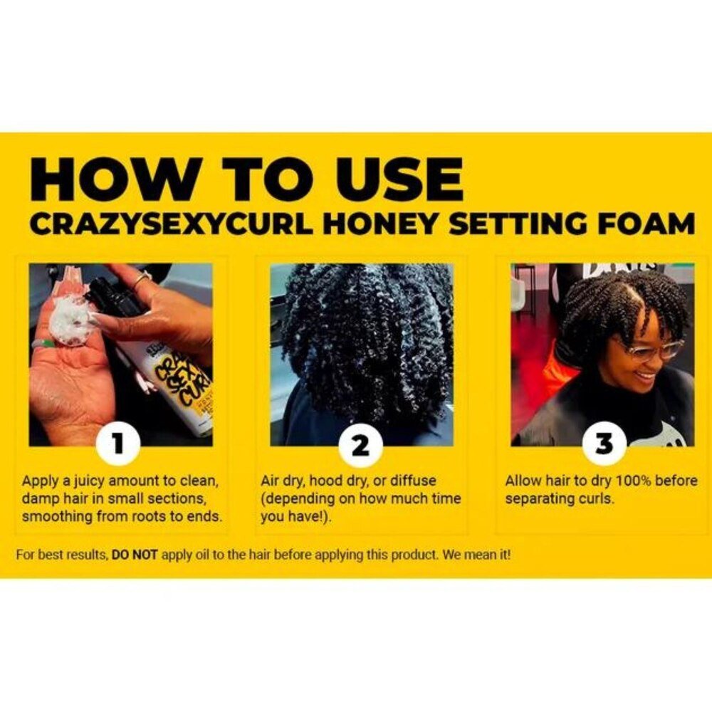 The Doux Bee Girl Super - Charged Honey Setting Foam | Lightweight Foam for Moisture, Hold & Definition โ All Hair Types โ 3.4 oz - Beauty Exchange Beauty Supply