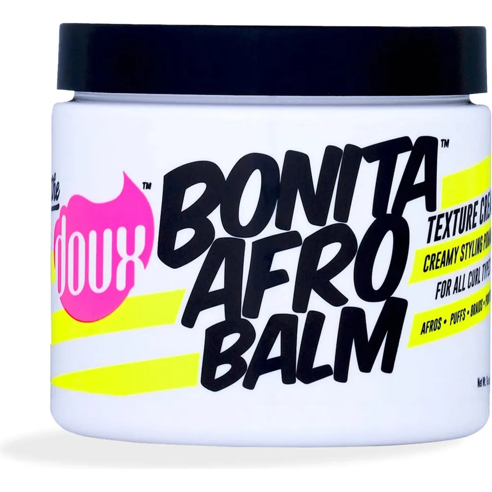The Doux Bonita Afro Balm – Texture Styling Cream & Pomade – 16 oz Add Shine, Softness & Moisture • Flyaway Tamer for Curls & Textured Hair - Beauty Exchange Beauty Supply