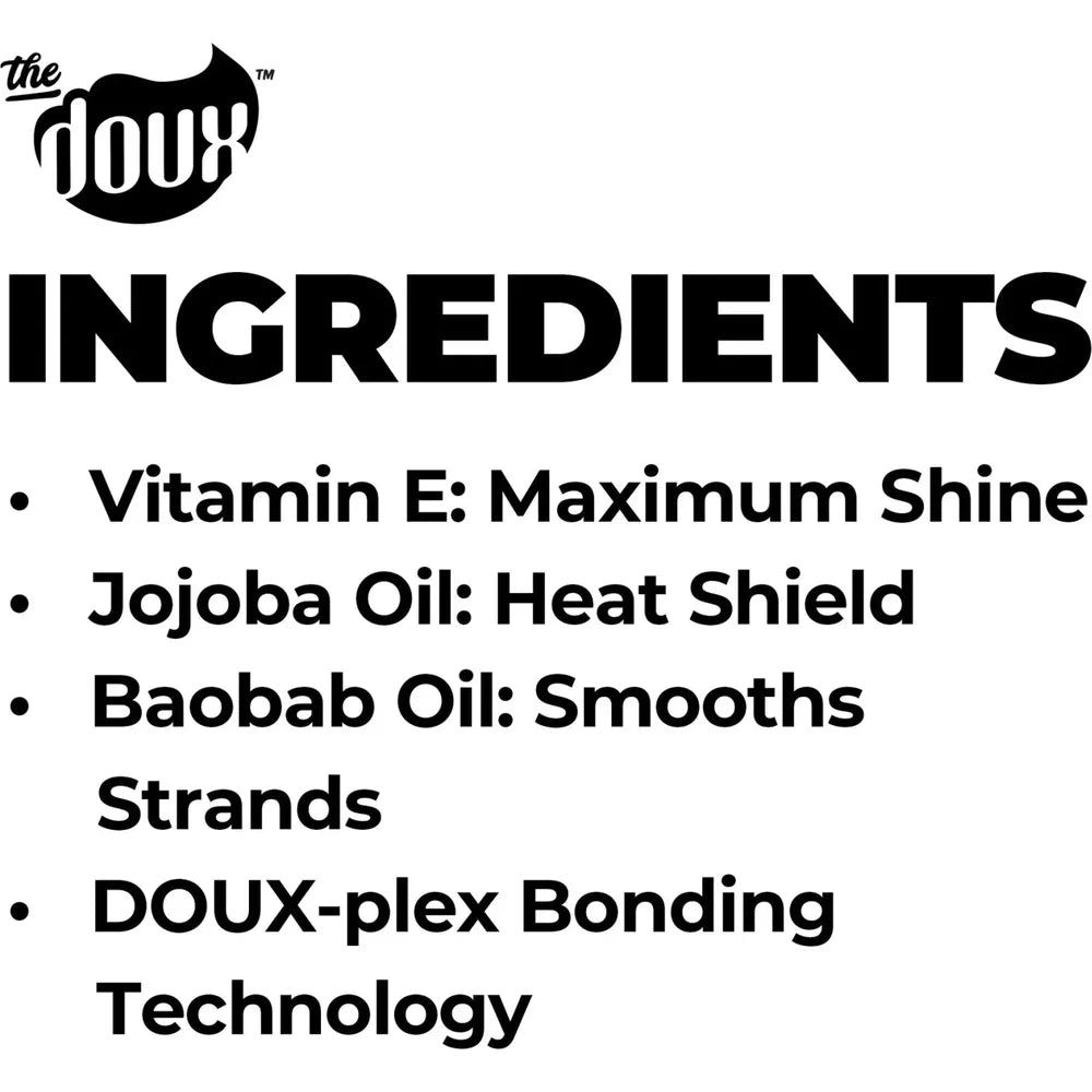 The Doux Drops Bonding Anti - Frizz Treatment Polish | Frizz Fighter • Bond Builder • High - Shine Finish – 4 fl oz - Beauty Exchange Beauty Supply