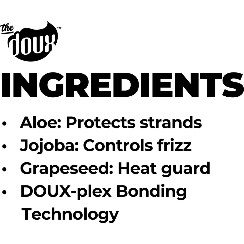 The Doux Gangsta Wrap Soft Hold Foam Lotion | Anti - Frizz Styler โข Wrap, Mold & Set with Shine โข Lightweight Thermal Styling Must - Have โ 8 fl oz - Beauty Exchange Beauty Supply