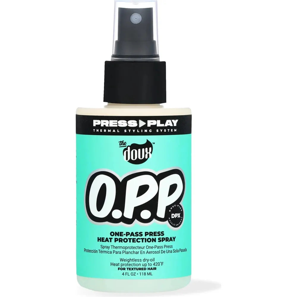 The Doux One - Pass Press Heat Protectant Hair Spray | Thermal Shield โข Sleek Finish โข One Pass Is All You Need โ 4 fl oz - Beauty Exchange Beauty Supply