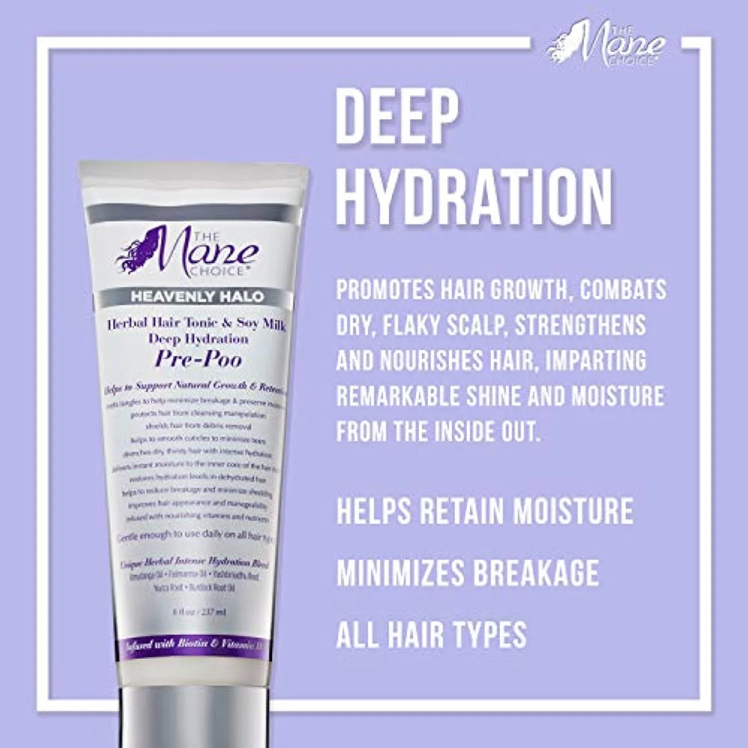 The Mane Choice Heavenly Halo Pre - Poo – 8 oz - Beauty Exchange Beauty Supply