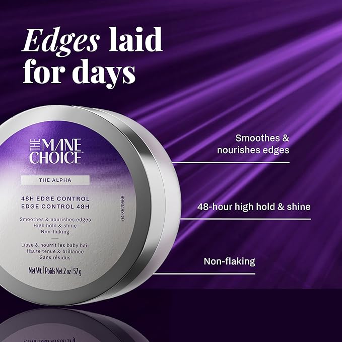 The Mane Choice The Alpha 48H Edge Control – 2 oz - Beauty Exchange Beauty Supply