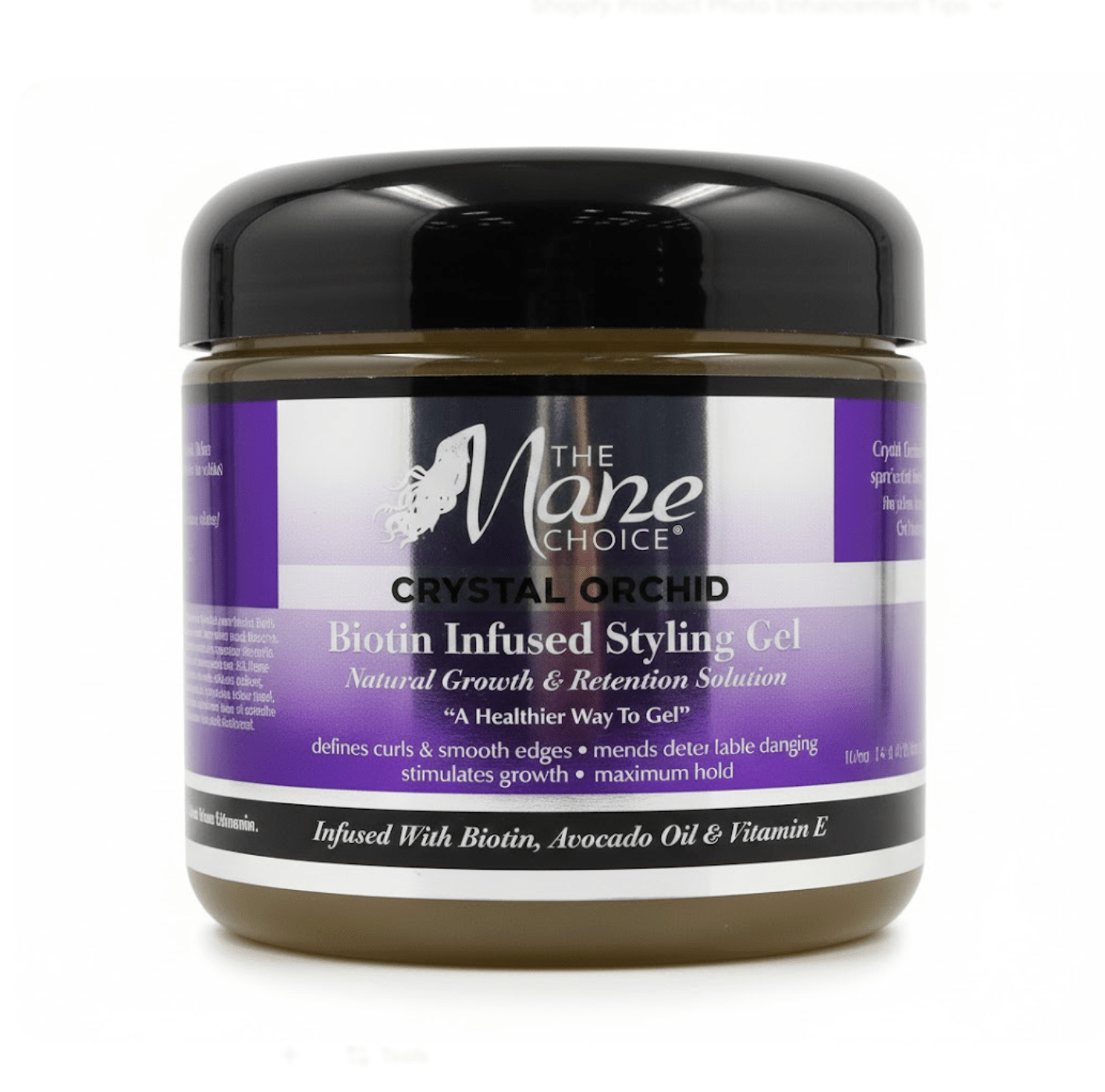 The Mane Choice The Alpha Crystal Orchid Biotin Infused Styling Gel 12oz - Beauty Exchange Beauty Supply