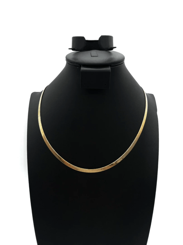 The One Jewelry 14K Chain Flat Cuban Necklace - Gold - Beauty Exchange Beauty Supply