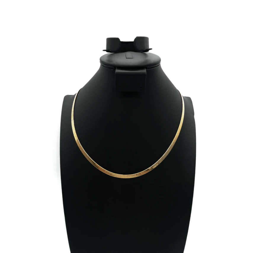 The One Jewelry 14K Chain Flat Cuban Necklace - Gold - Beauty Exchange Beauty Supply