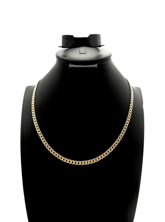 The One Jewelry 14K Chain Flat Cuban Necklace - Gold - Beauty Exchange Beauty Supply