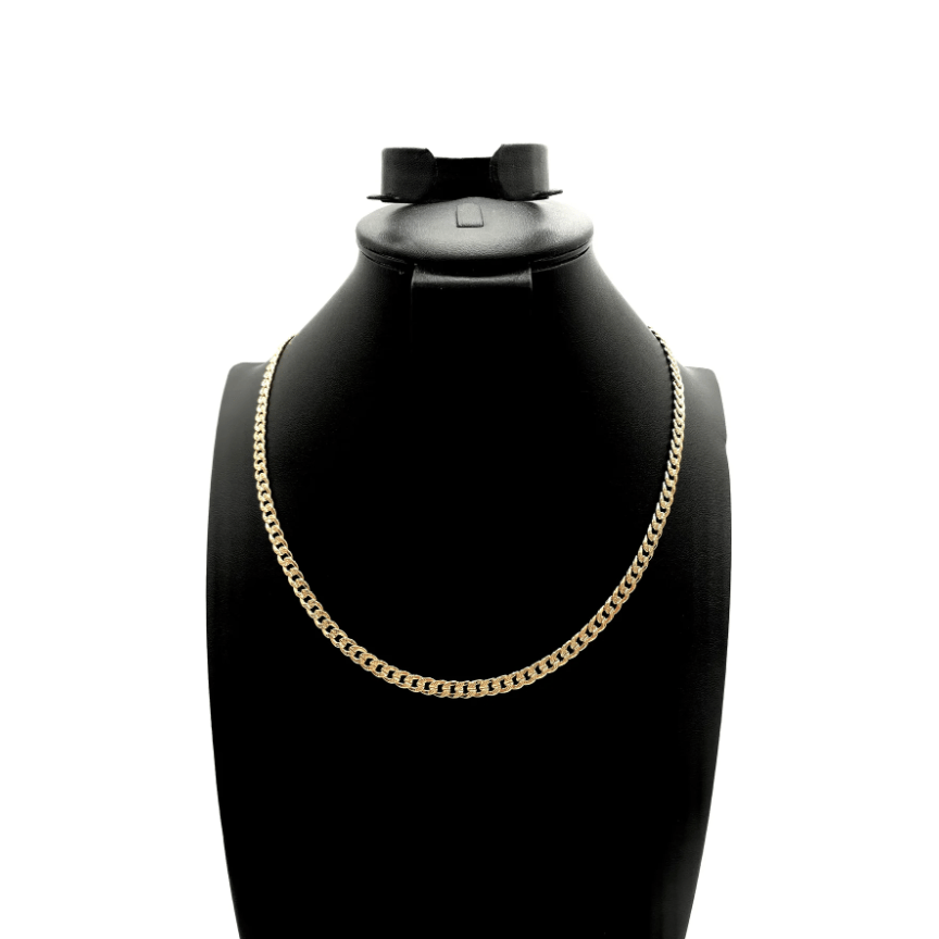 The One Jewelry 14K Chain Flat Cuban Necklace - Gold - Beauty Exchange Beauty Supply