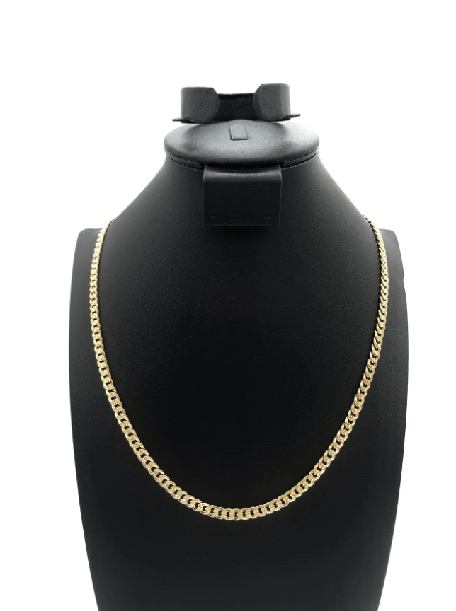 The One Jewelry 14K Chain Flat Cuban Necklace - Gold - Beauty Exchange Beauty Supply