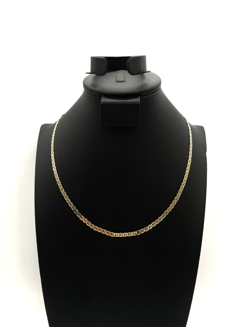 The One Jewelry 14K Chain Flat Cuban Necklace - Gold - Beauty Exchange Beauty Supply