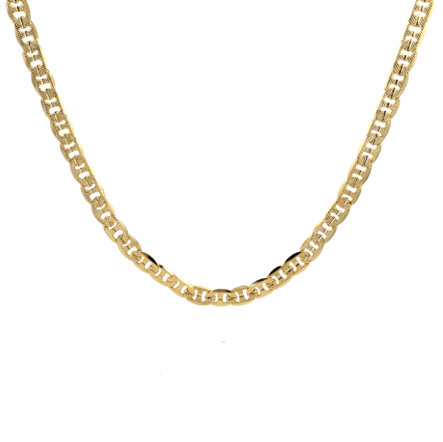 The One Jewelry 14K Chain Flat Cuban Necklace - Gold - Beauty Exchange Beauty Supply