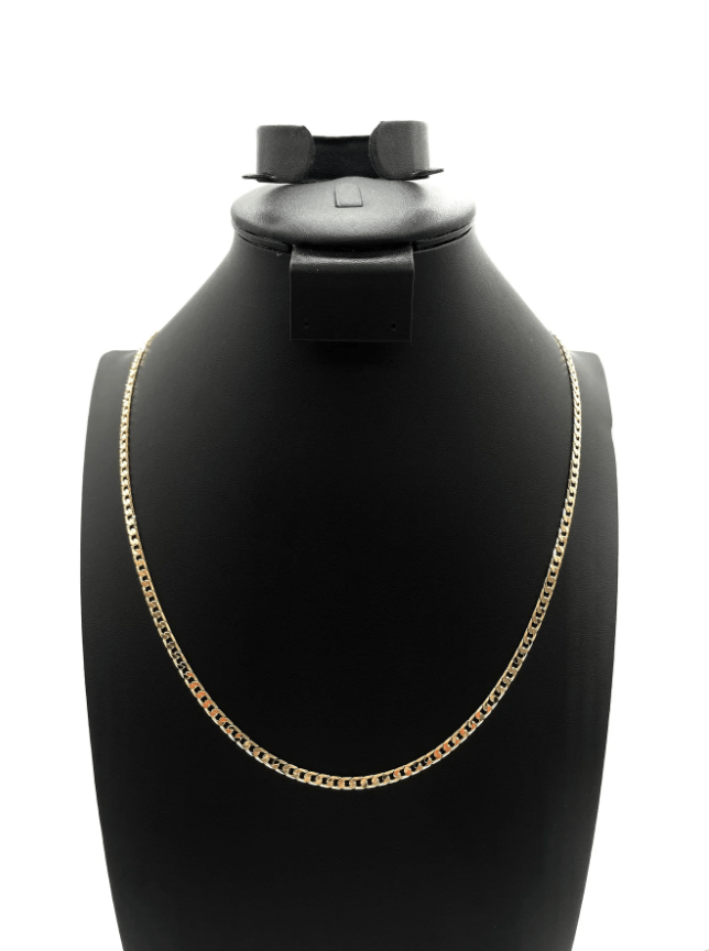 The One Jewelry 14K Chain Flat Cuban Necklace - Gold - Beauty Exchange Beauty Supply