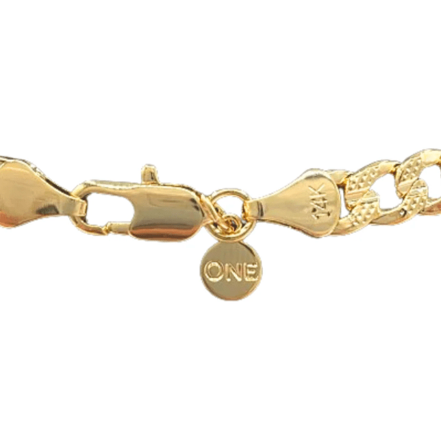 The One Jewelry 14K Chain Flat Cuban Necklace - Gold - Beauty Exchange Beauty Supply